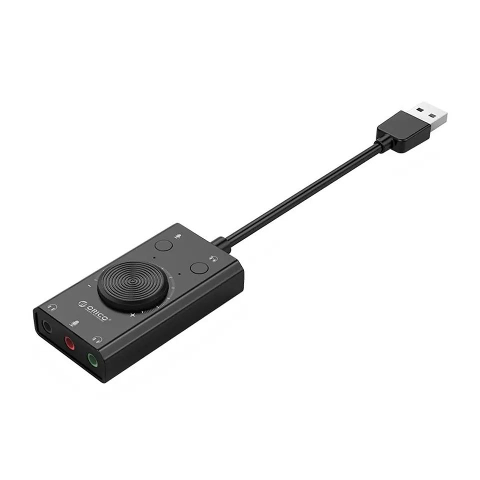 Звуковая карта Orico 3D sound переходник для наушников адаптер