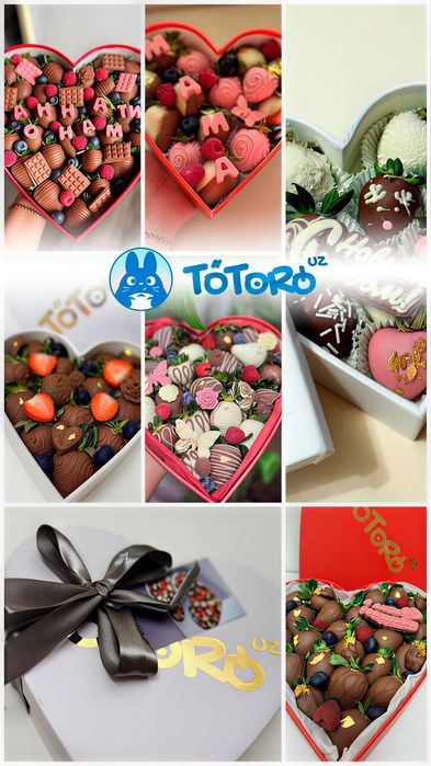 Клубника в шоколаде Ташкент купить доставка 24/7