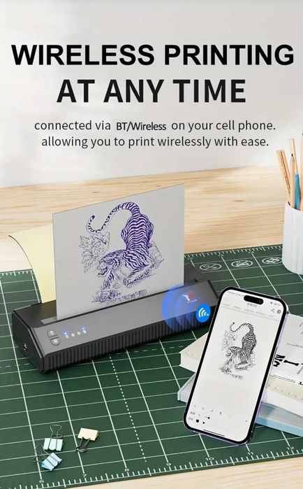 Тату принтер, термален принтер за шаблони/ tattoo printer