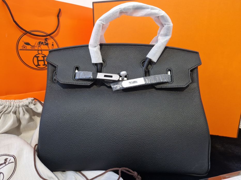 Hermes Birkin 30 Black Silver Hardware