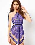 Rochie eleganta Three Floor Blue Lace, XS, dantela