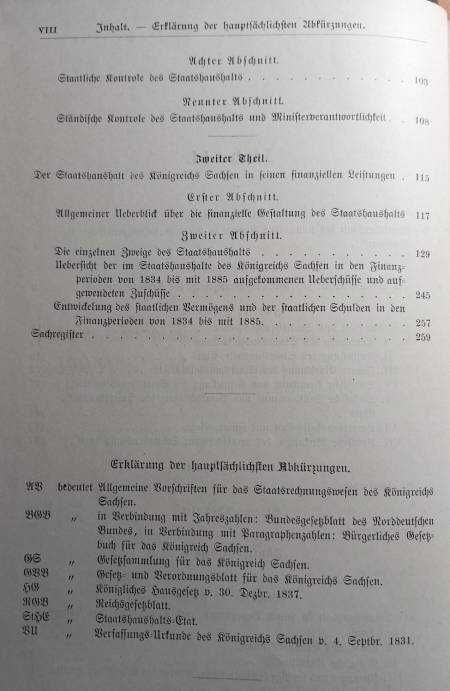 Голяма рядкост: Der Staatshaushalt des Koenigreichs Sachsen, 1889 г.