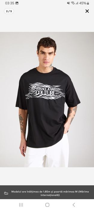 Tricou VERSACE JEANS COUTURE original marimea M,L model oversize