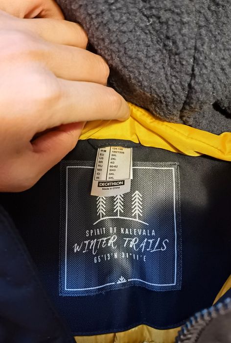 Geaca de iarna pentru barbati, 3XL, neagra