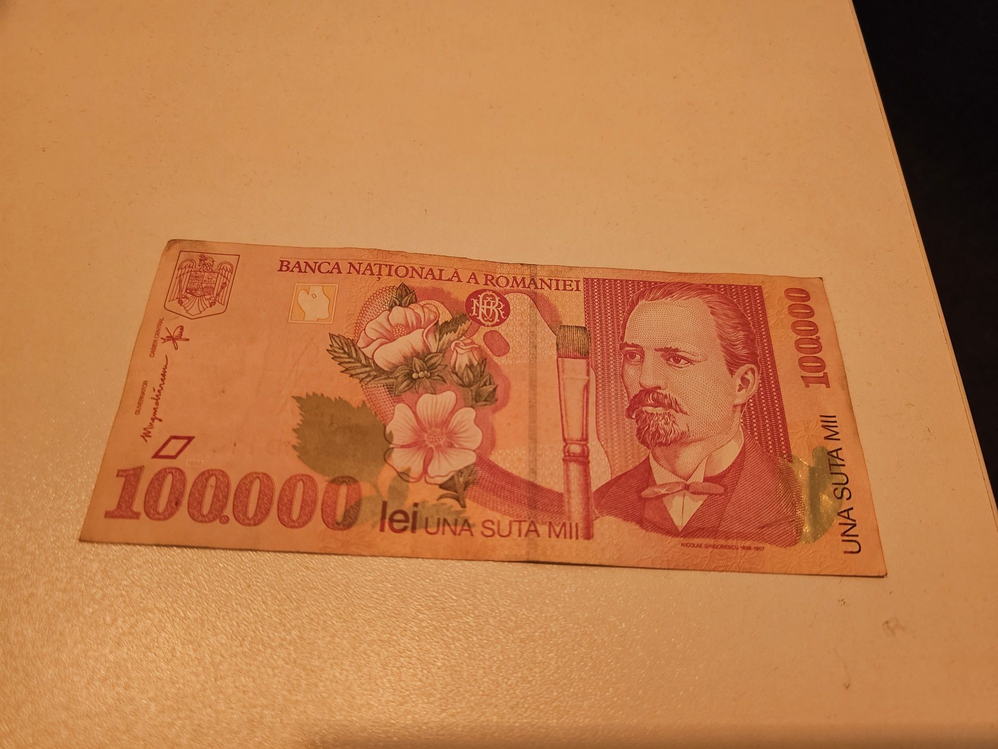 Vând bancnota de 100000 lei an 1998