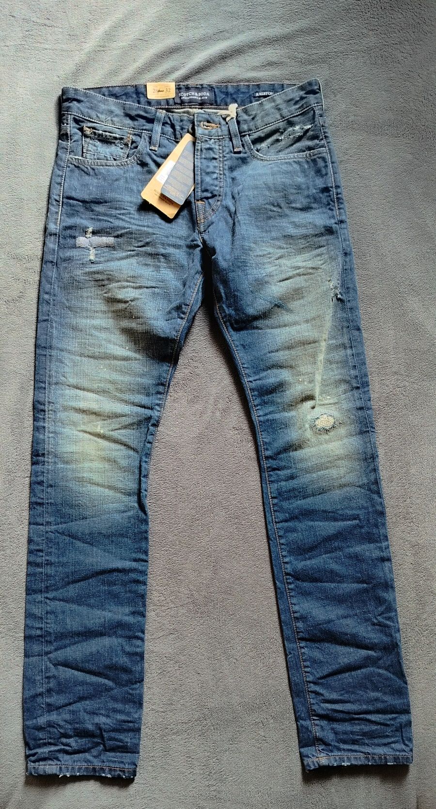 Чисто нови мъжки вталени дънки scotch and soda