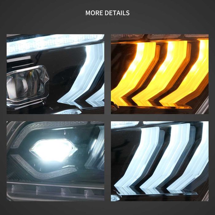 Комплект Full LED фарове за Форд Мустанг 2010 - 2014 USA Mustang