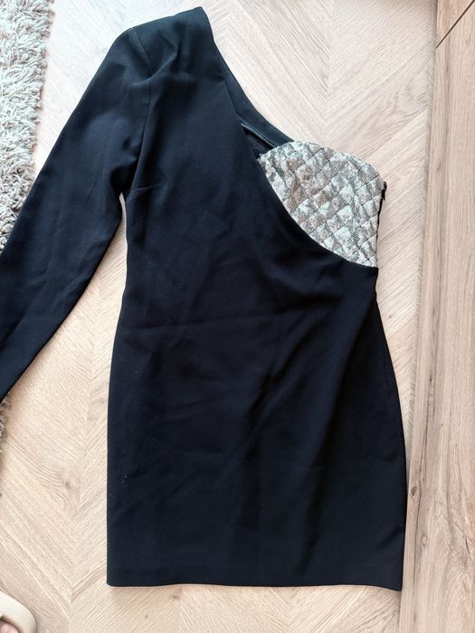 Mango - рокля с един ръкав, размер L