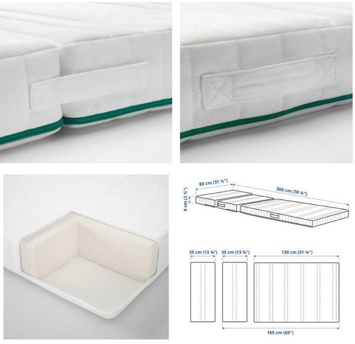 Детско легло IKEA BUSUNGE + матрак NATTSMYG