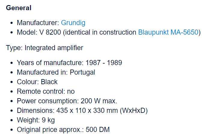 Комплект Grundig, усилвател и тонколони