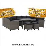 Set mobilier de gradina/terasa canapea/coltar 2 taburete si masa NOU