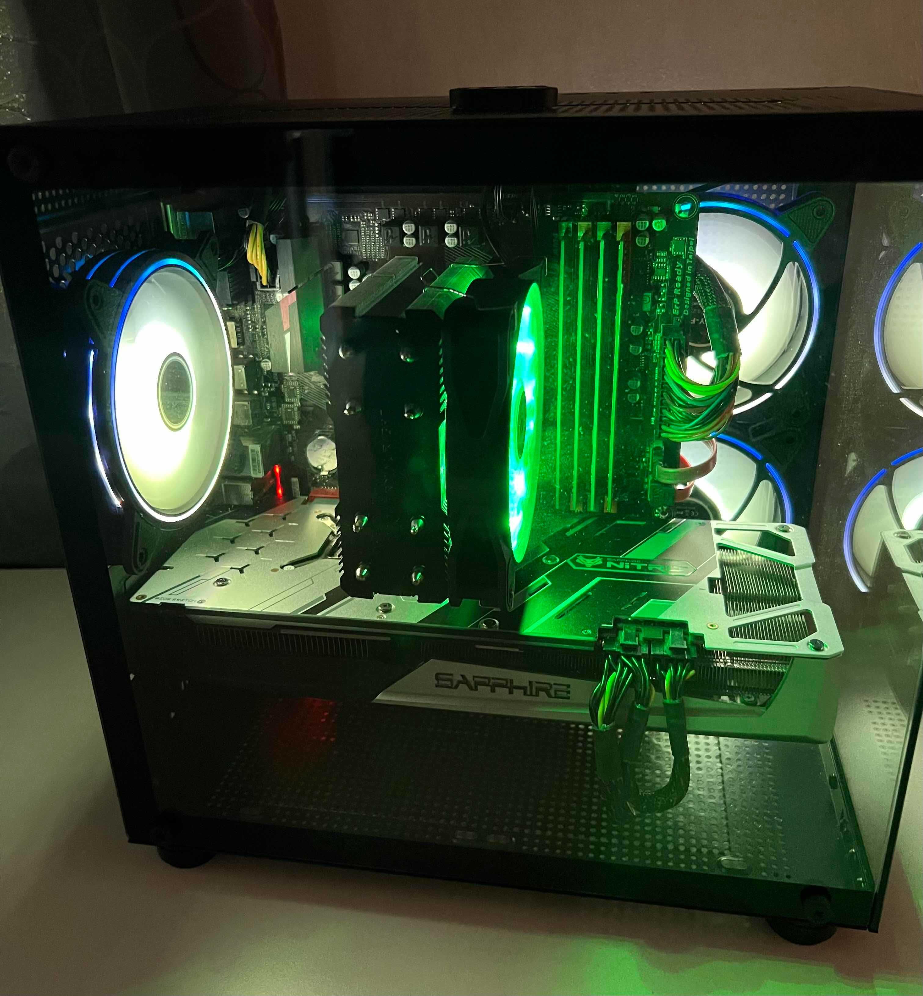 PC Gaming Ryzen 5 5600X | Placa video RX 5700 XT | 24 Gb Ram| RGB |Cs2