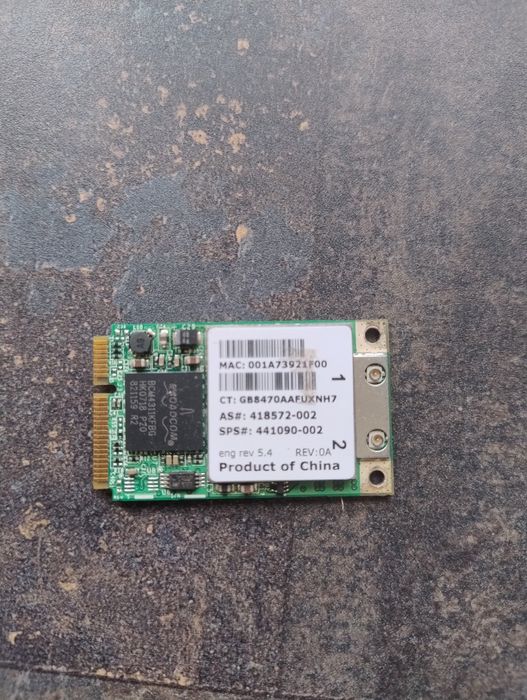 Placa Wi-Fi Broadcom BCM94311MCGHP3 mini PCI-E laptop – functionala