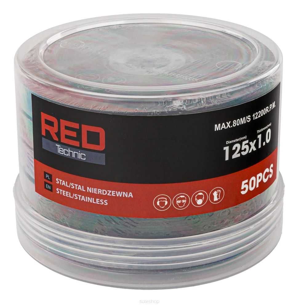 Disc debitat metal 125mm , set 50buc , Redtechnic RTTDM0102 1.9lei/buc