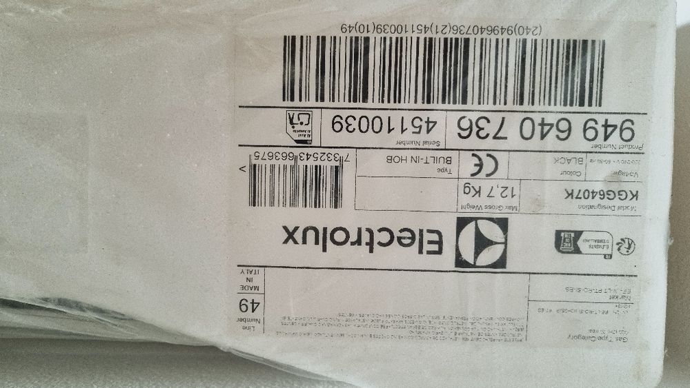 Plita incorporabila Electrolux