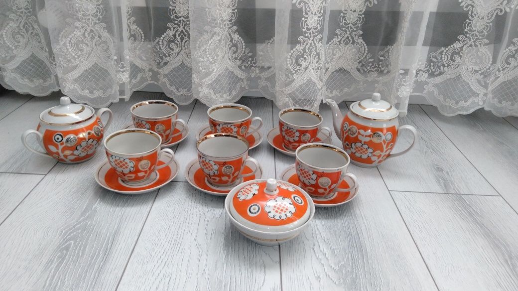 Чайный сервиз. Советский. "Подсолнух"