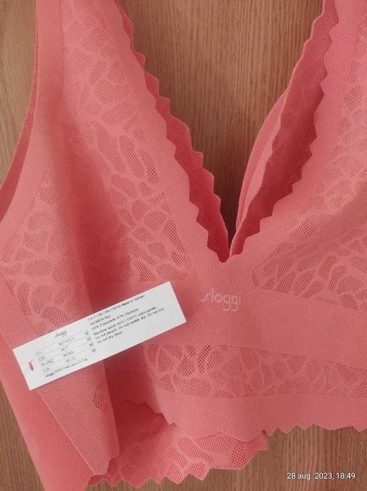 Sutien 'Zero Feel 2.0'SLOGGI portocaliu/albastru,(Super Ofertă).