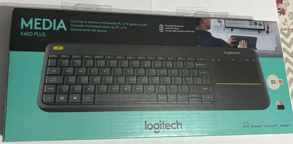 Tastatura portabila Logitech K400 Plus