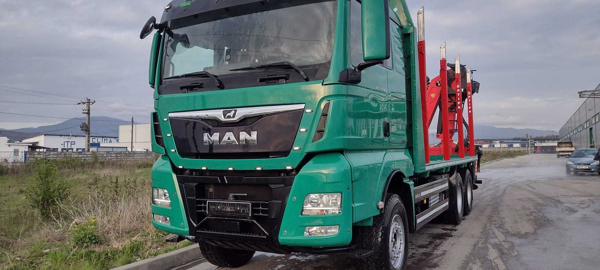 Camion Forestier MAN 2019 Cu Macara Epsilon Q150