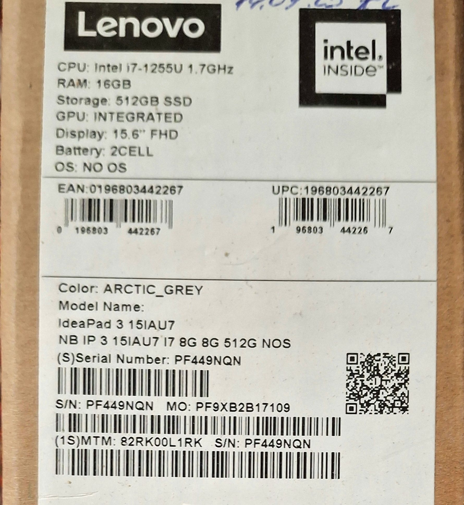 Lenova NOTEBOOK sotiladi .
