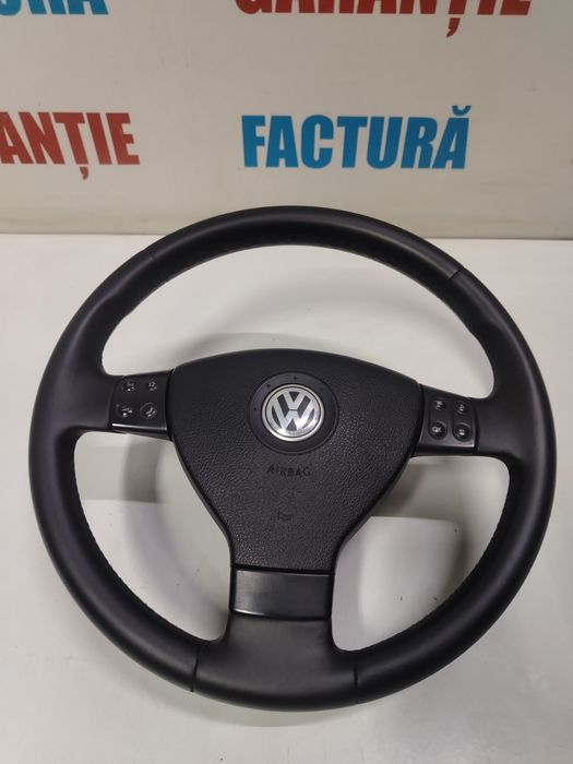 Volan Airbag volan Passat B6 Golf 5 Jetta Touran 3 Spite Comenzi Piele