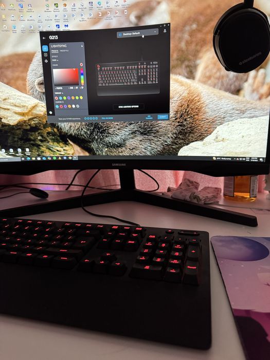 Pc gaming njoy + monitor samsung 144hz curbat 4k