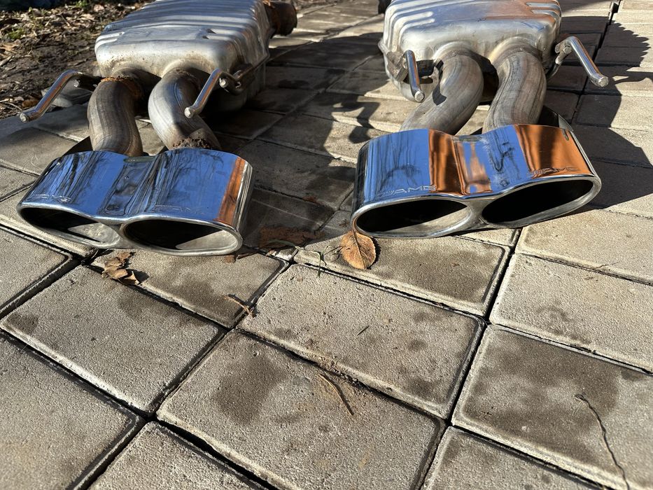 Выхлоп банка амг amg s65 w221