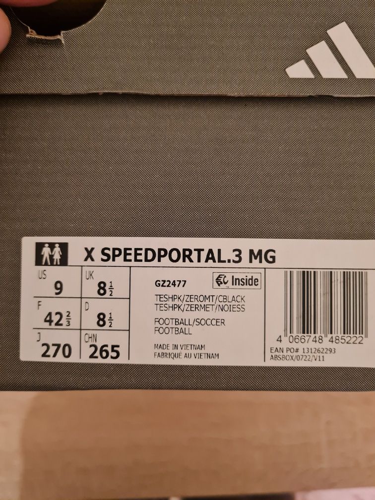 Ghete fotbal adidas speedportal.3 MG (multi groumd)