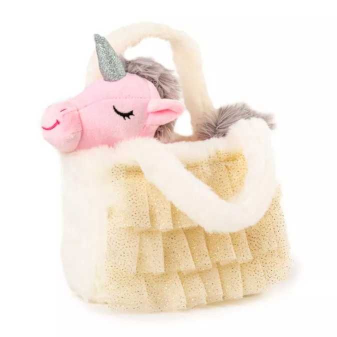 Плюшена играчка Еднорог в чанта 22см 10836