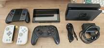Nintendo Switch V2 Modat, Pro Controller, Hori Split Pad, Dock