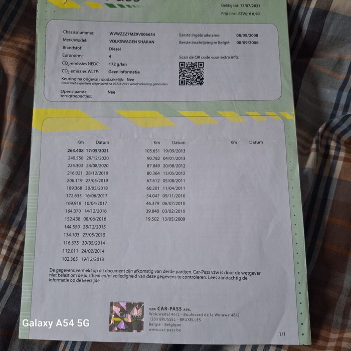 Volkswagen Sharan 1.9 TDI 2009
