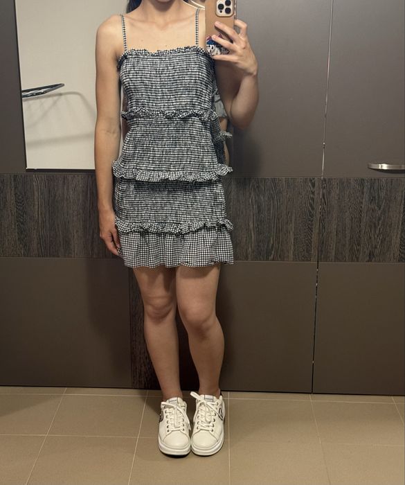 Карирана рокля Bershka