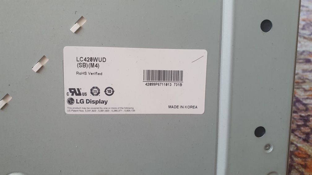 Дисплей на плазменный телевизор LG 42SL8500