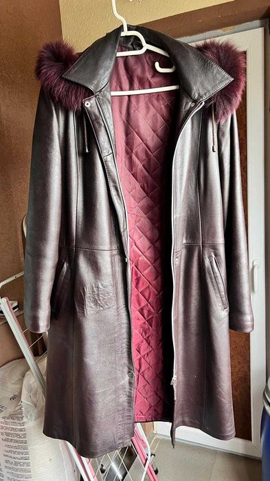 Geaca lunga piele naturala M