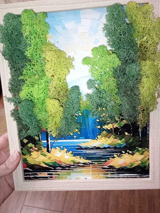 Картина от скандинавски мъх