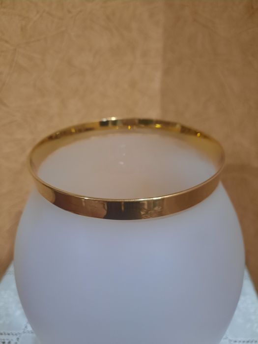 Большая эксклюзивная ваза "BOHEMIA" Чехословакия,  хрустальное матовое