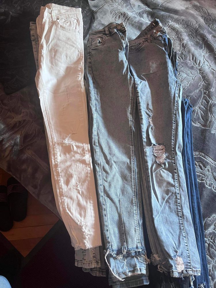 Lot blugi xs talie înaltă