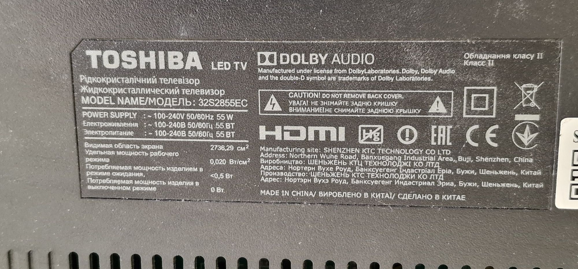 Led TV Toshiba 32"