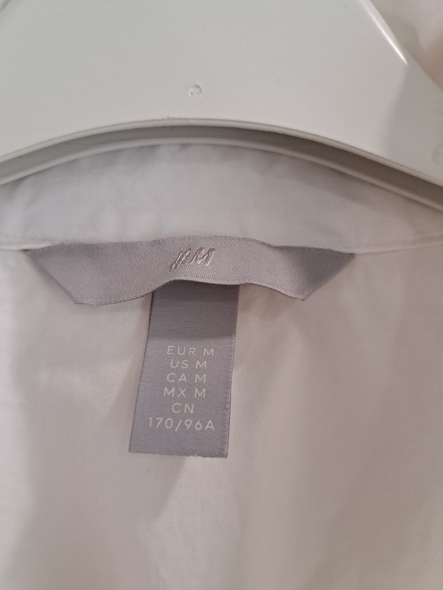 H&M рокля тип риза с бродерия р-р М