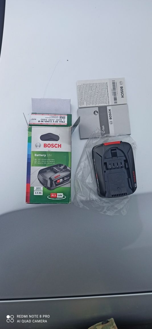 Акумулаторна батерия Bosch PBA, 18 V, 2.5 Ah W-B
