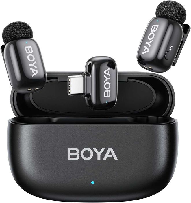 BOYA mini - Най-малките безжични микрофони (2 броя, USB-C)