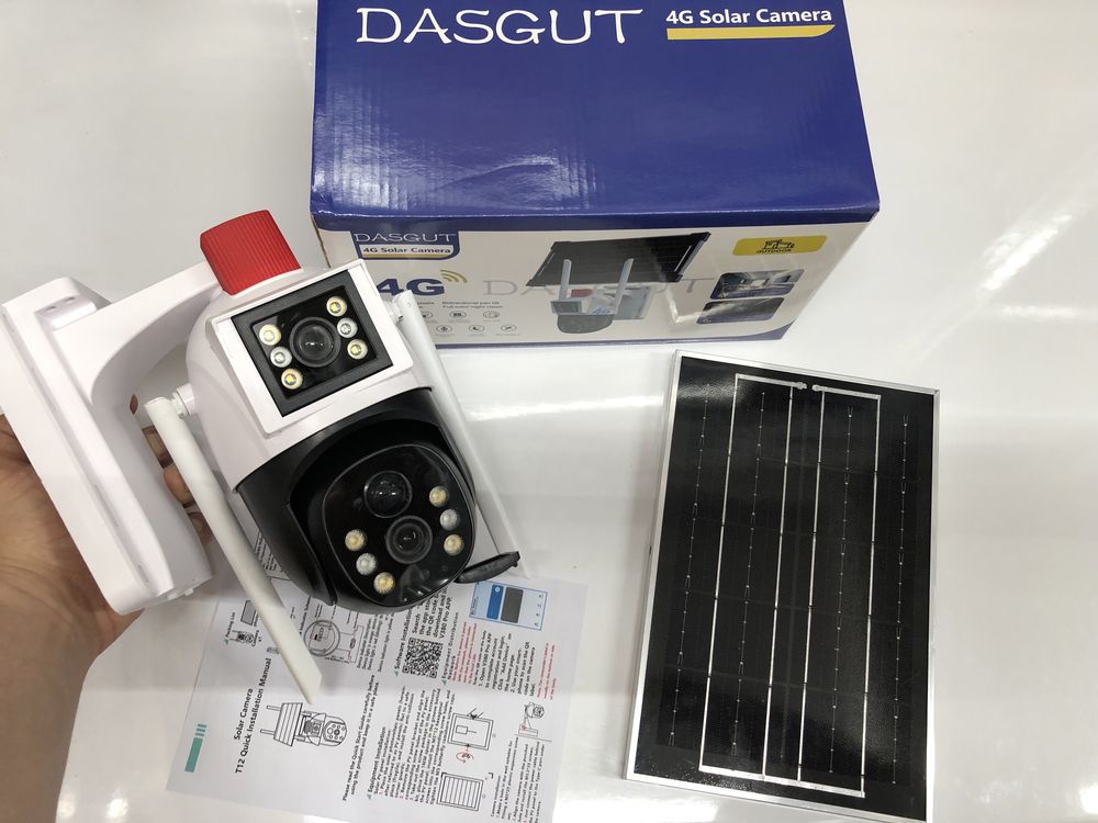Camera Panou Solar Supraveghere Video Color 4G 8Mp IP66 Sd-64Gb Alarma