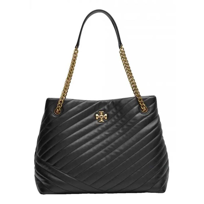 Geanta Tory Burch Kira Chevron Tote - piele naturala