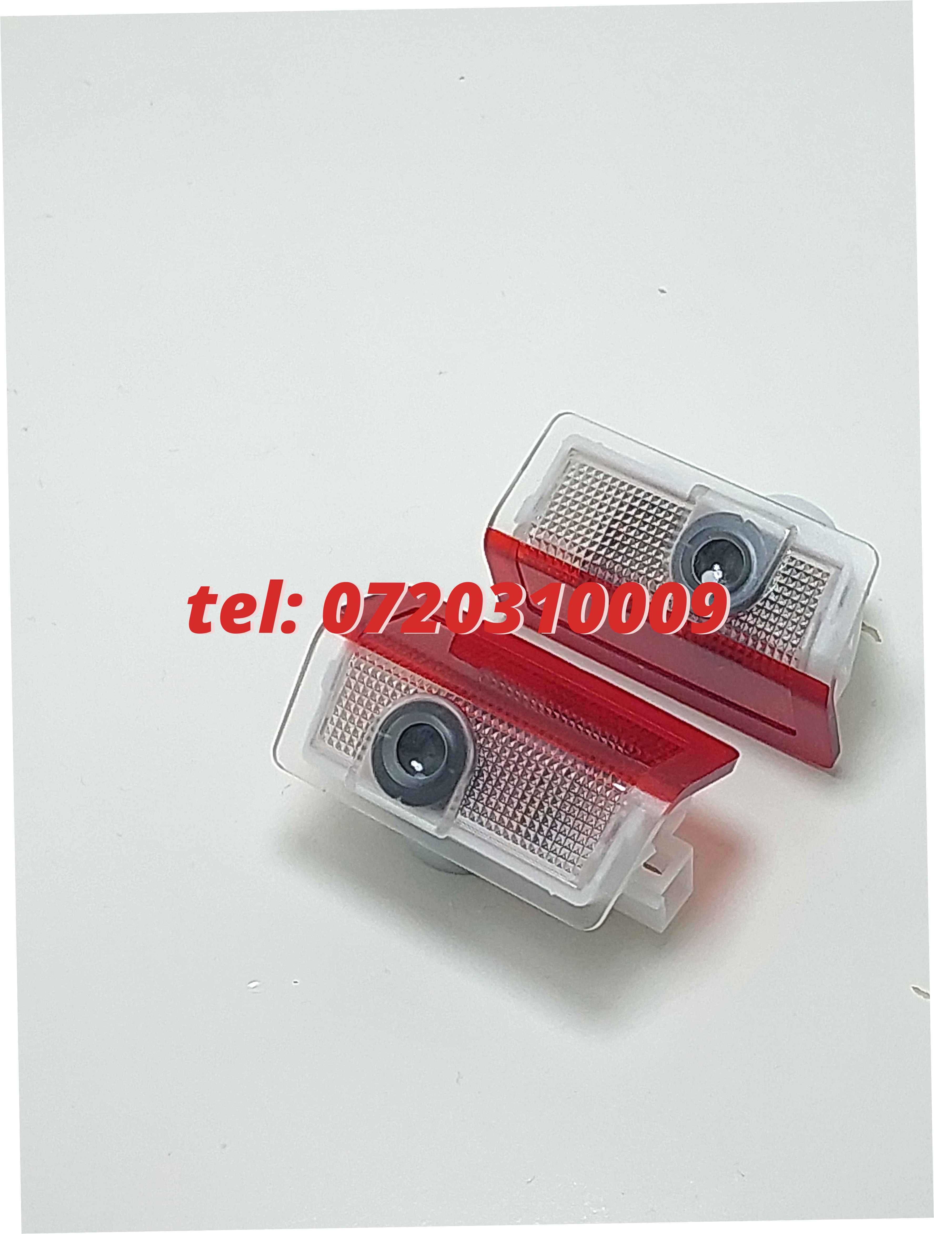 Set 2 Proiectoare Led Cu Logo Mercedes A B C E M Class