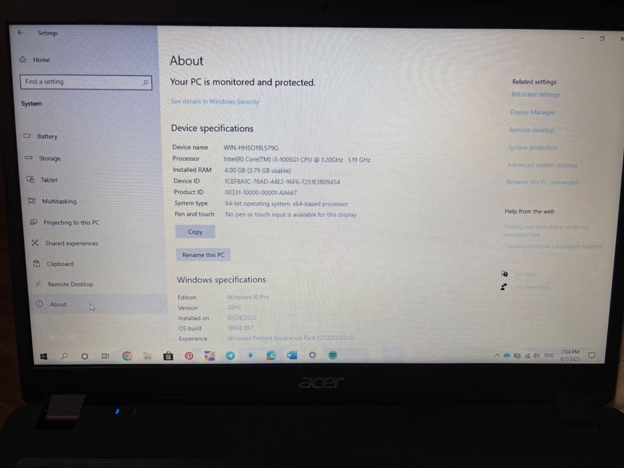 Продам ноутбук Acer