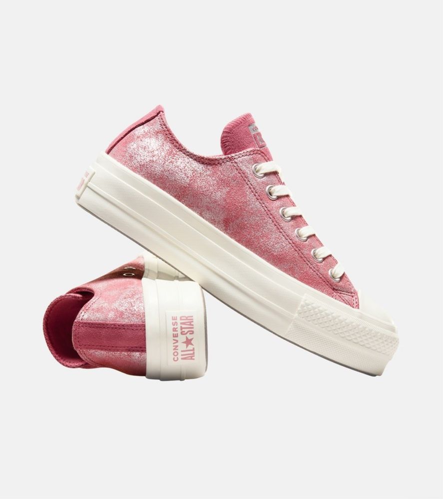 Чисто нови розови кецове Converse, размер 41.5