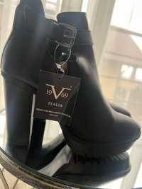 Botine dama din piele naturala versace