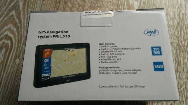 GPS PNI-L510Pro-ecran 5"- 256 ram - 8gb memorie Full Europa