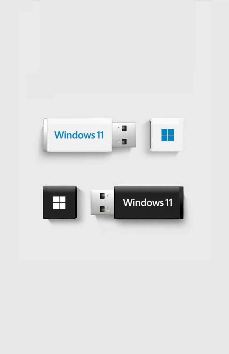 Stick USB instalare Windows 10/11 Pro/Home + Licenta Retail