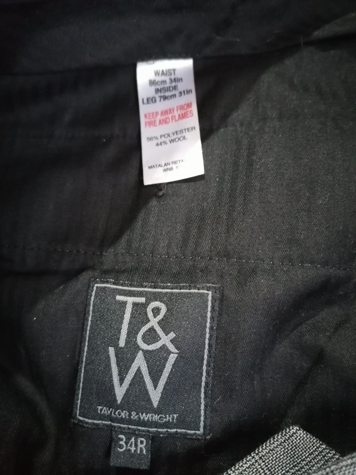 Pantaloni office gri, barbati, T&W, L